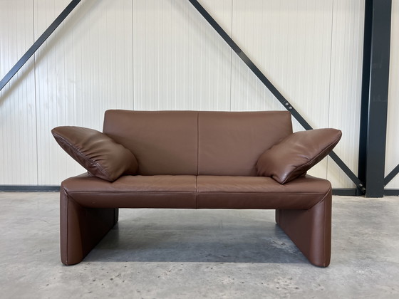 Image 1 of Like new Jori Linea 2 seater sofa brown leather