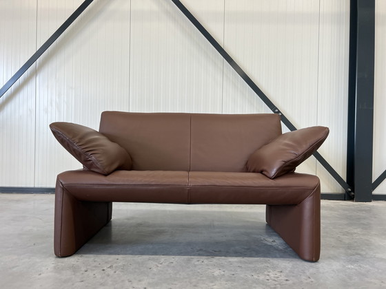 Image 1 of Like new Jori Linea 2 seater sofa brown leather