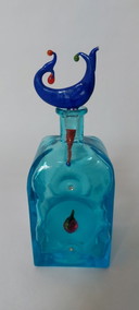 Botella de vidrio estilo Memphis