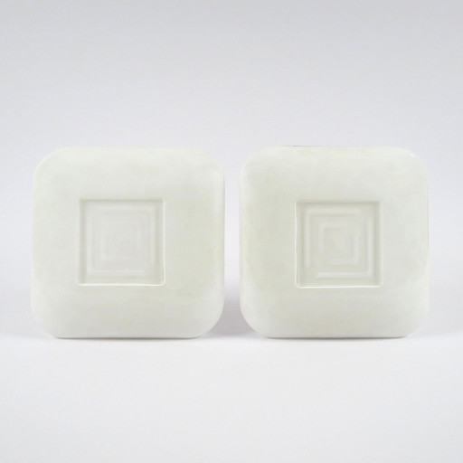 2 lampade da parete vintage in marmo