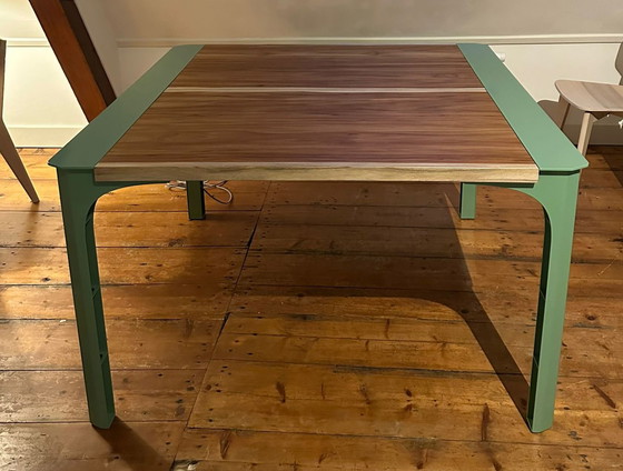 Image 1 of Industrial teak dining table