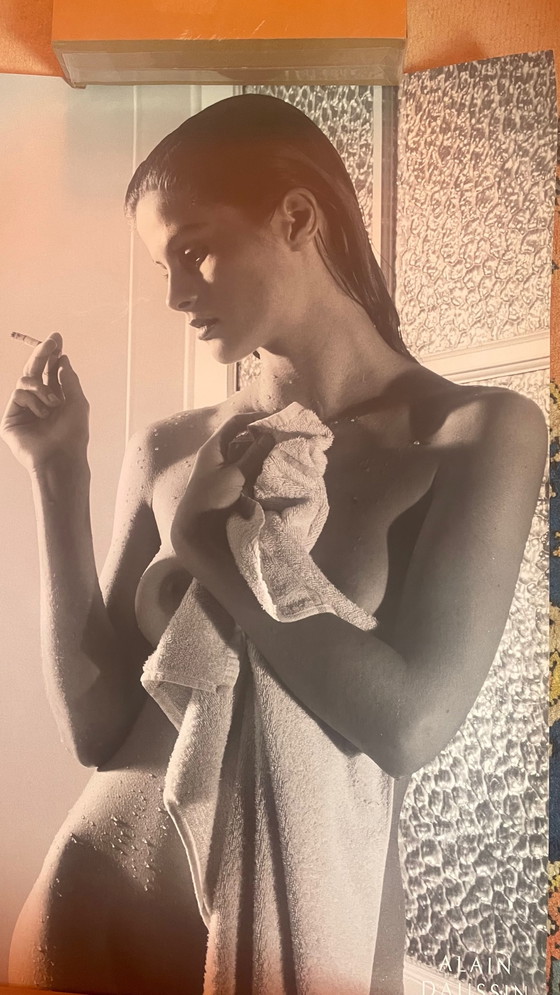 Image 1 of Alain Daussin: Female nude with a cigarette after the shower