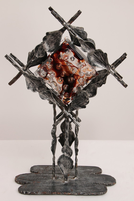 Image 1 of Brutalist Table lamps by Tom Ahlstrom & Hans Ehrlich Sweden 1960