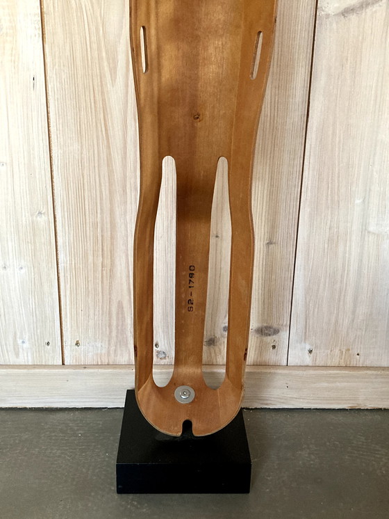 Image 1 of Ray & Charles Eames leg plinth plywood sculpture