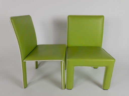 Style traders - chaise junior - set (2) - vert menthe - fait main - 2000