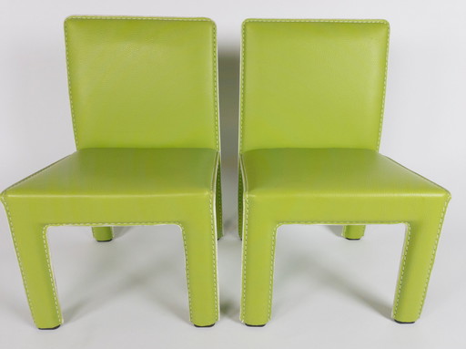 Style traders - chaise junior - set (2) - vert menthe - fait main - 2000