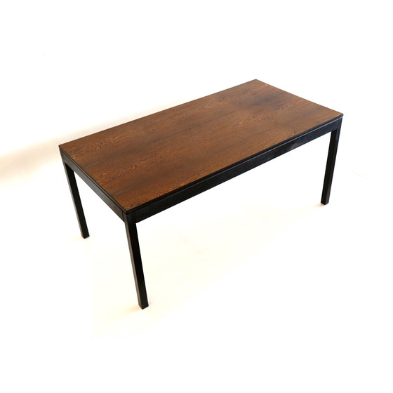 Image 1 of Vintage extendable wenge Brutalist dining table from the 60s