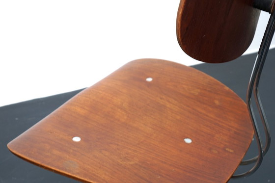 Image 1 of Mid-Century SE 40 Architects Teak Swivel Chairs by Egon Eiermann for Wilde + Spieth, Set of 2