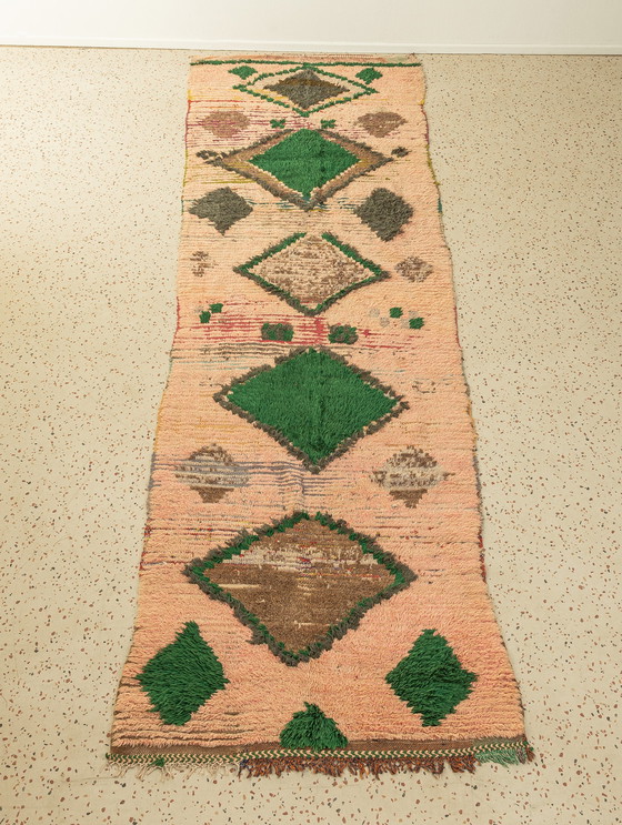 Image 1 of vintage Boujad, berber rug, 125 X 375 cm