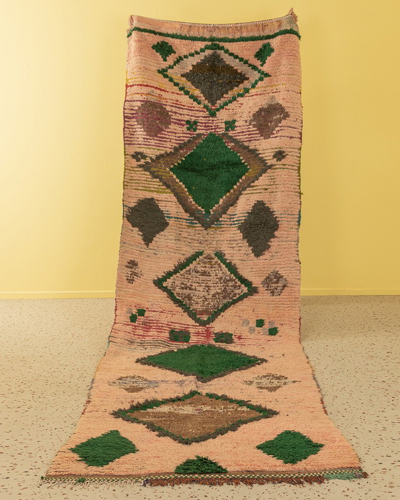 Image 1 of vintage Boujad, berber rug, 125 X 375 cm