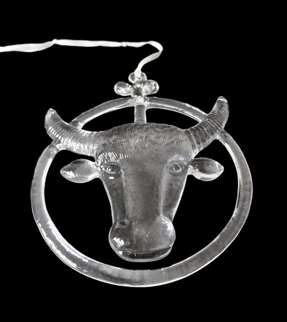 Image 1 of Kosta Boda Taurus, suspension de fenêtre par Bertil Vallien