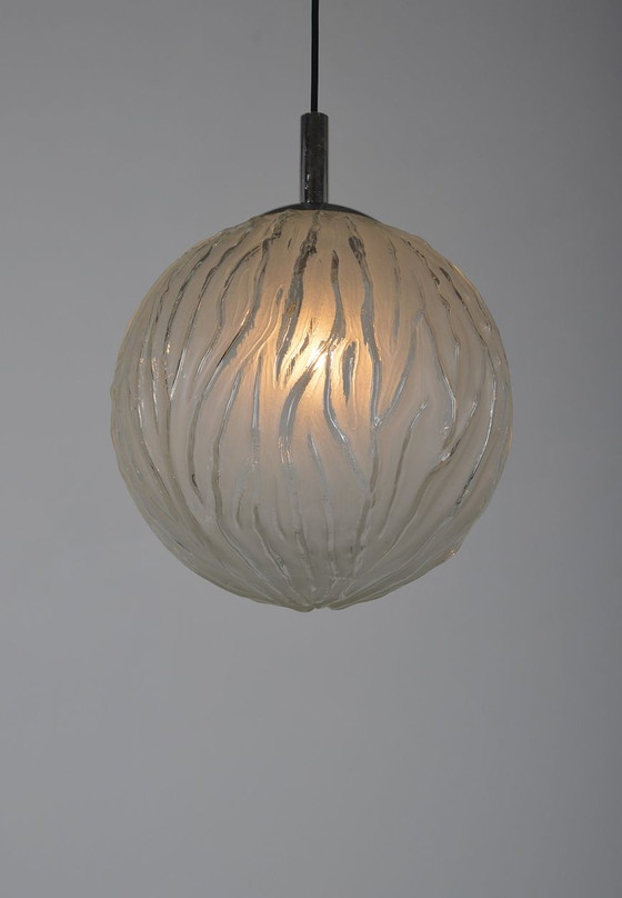 Image 1 of Mid-century globe hanging lamp