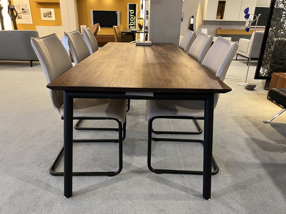 Image 1 of Brees New world Luna Dining table walnut wood