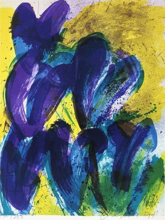 Image 1 of Jan Cremer LES TULIPES BLEU de 1991