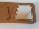 50's vintage ocher yellow coat rack