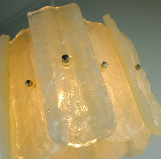 Image 1 of Pendant with 12 acrylic discs 1960s 1970s hanging lamp