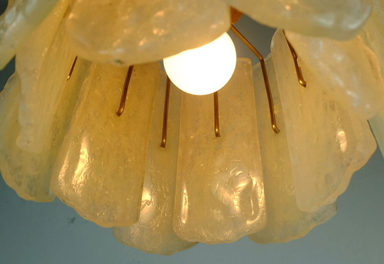 Image 1 of Pendant with 12 acrylic discs 1960s 1970s hanging lamp