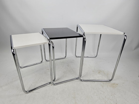 Image 1 of Gebr. van der stroom Dutch Originals Plaster Classics Gispen side tables