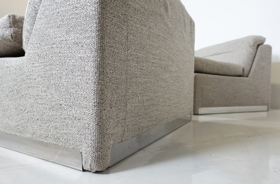 Image 1 of P10 Proposals Modular Sofa by Giovanni Offredi for Saporiti, Italy, 1970s - New Upholstery