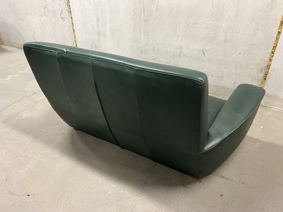 Image 1 of Label Longa sofa Green leather