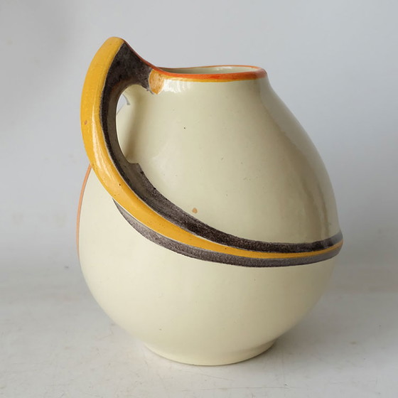 Image 1 of Kennemer Pottery Velsen - Art Deco, decorated earthenware jug