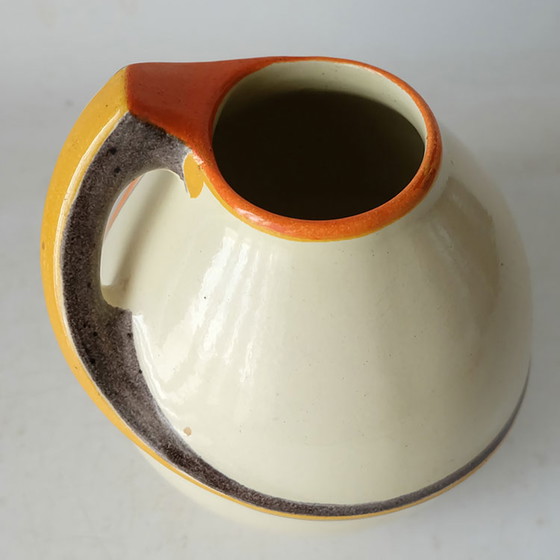 Image 1 of Kennemer Pottery Velsen - Art Deco, decorated earthenware jug