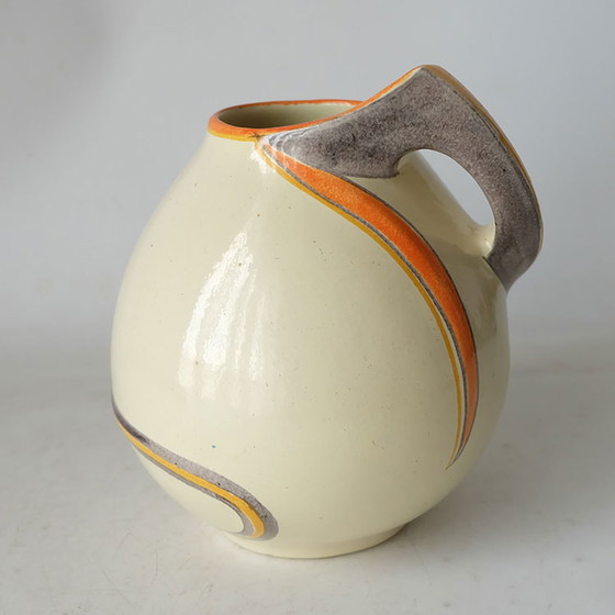 Image 1 of Kennemer Pottery Velsen - Art Deco, decorated earthenware jug