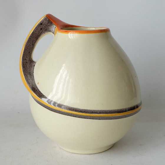 Image 1 of Kennemer Pottery Velsen - Art Deco, decorated earthenware jug