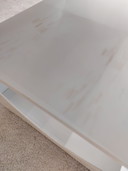 Mesa/armario/mueble espacial con ruedas blanco años 70