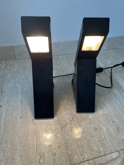 2x lampes de table Mario Bertorelle, JM RDM Delta