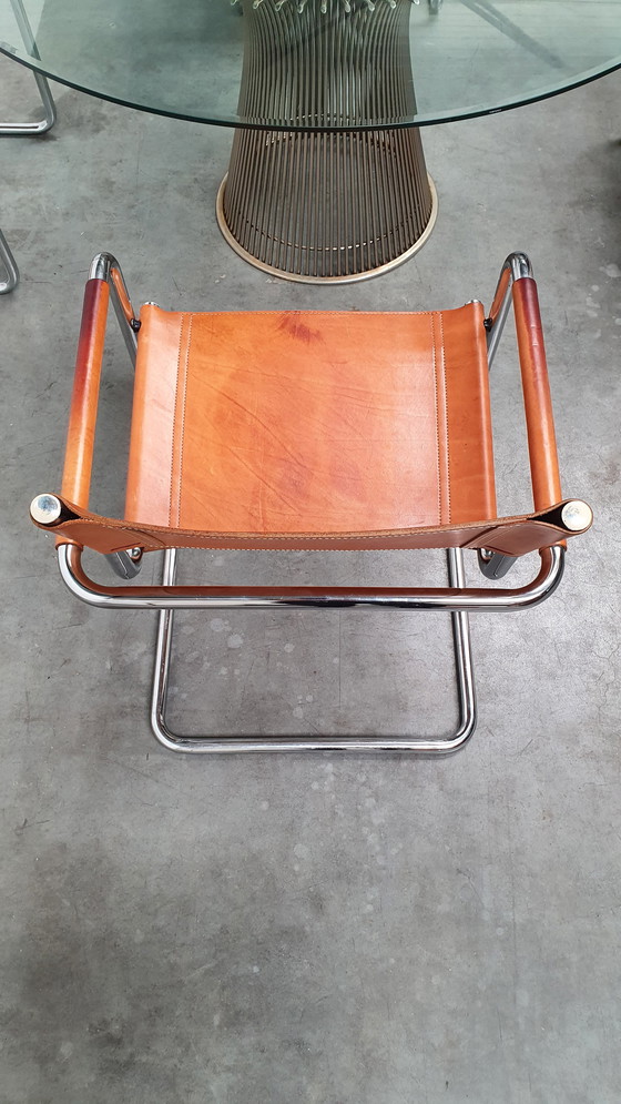 Image 1 of 4x cognac tuigleer Mart Stam Linea Veam vintage 70s 