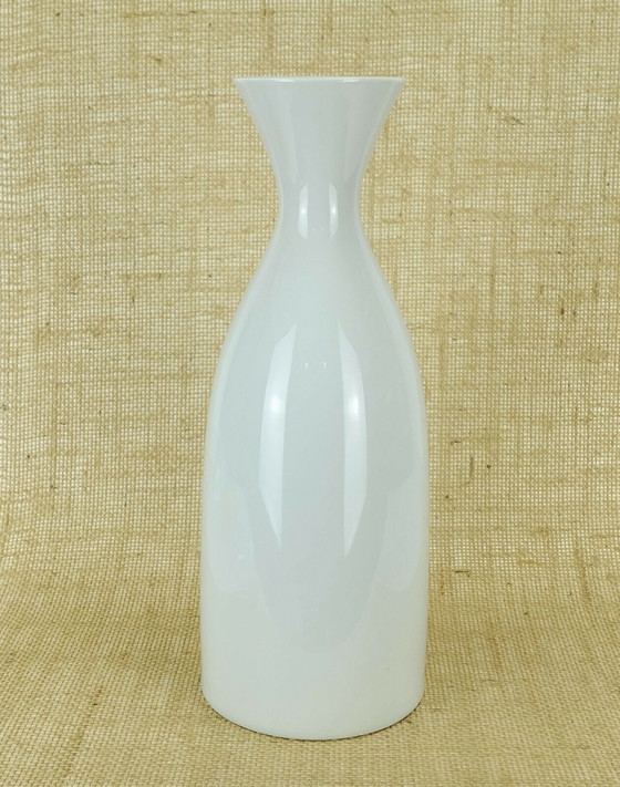 Image 1 of immense vase en porcelaine hutschenreuther 1950s peint à la main ville méditerranéenne