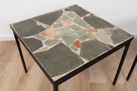 Image 1 of 2x Stone side table