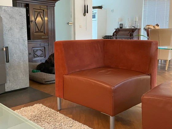 Image 1 of Montel Sofa and 2 chairs leather