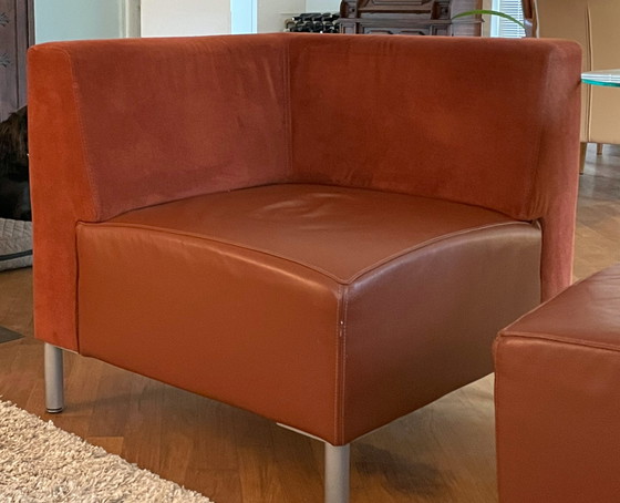 Image 1 of Montel Sofa and 2 chairs leather