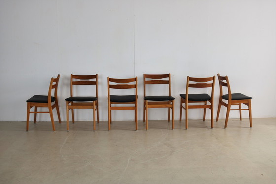 Image 1 of 8x vintage dining room chair