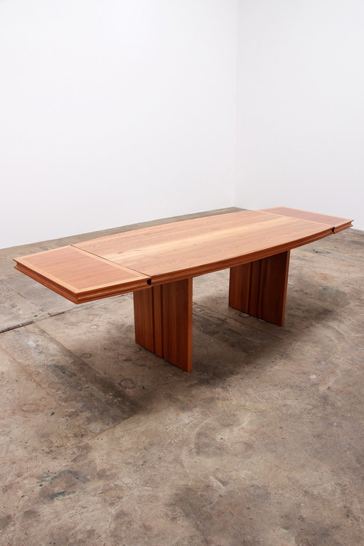 Large dining table or conference table in the style of Pierre Chapo, 1960 France