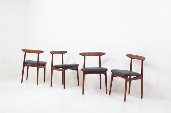 Image 1 of 4x Danish dining chairs