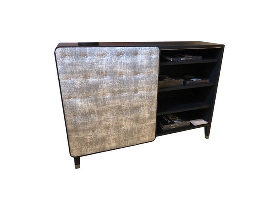 Image 1 of Gervasoni Brick 67 half-height cabinet with sliding door in fabric