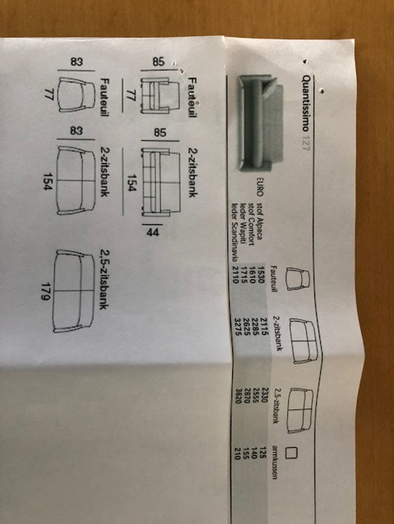 Image 1 of Leolux Quantissimo 2-seater sofa, 2 pieces