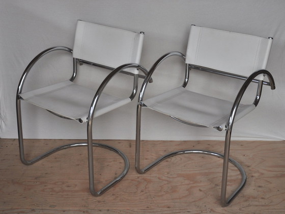 Image 1 of 2x designer tubular frame chair