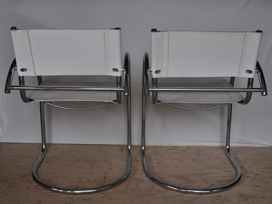 Image 1 of 2x designer tubular frame chair