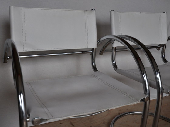 Image 1 of 2x designer tubular frame chair