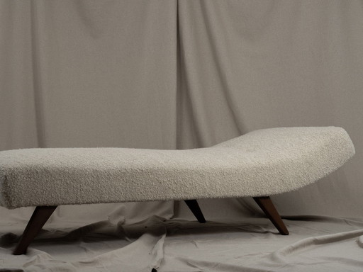 Danish teak Daybed in wool fabric