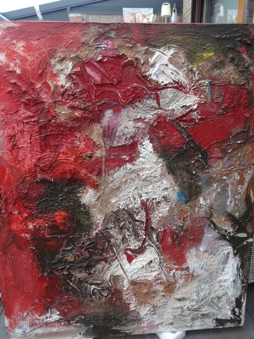 Kleurrijk II, Arlaque de Clerque – schilderijen tekeningen, Canvas, Abstract (photo 2 of 8)