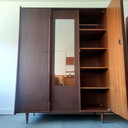 Vintage three-door wardrobe