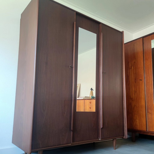 Vintage three-door wardrobe
