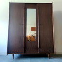 Vintage three-door wardrobe