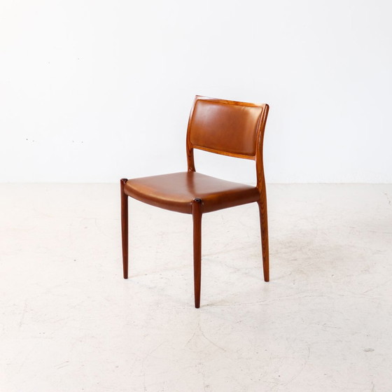 Image 1 of Niels Möller Model 80 rosewood chairs 1960s