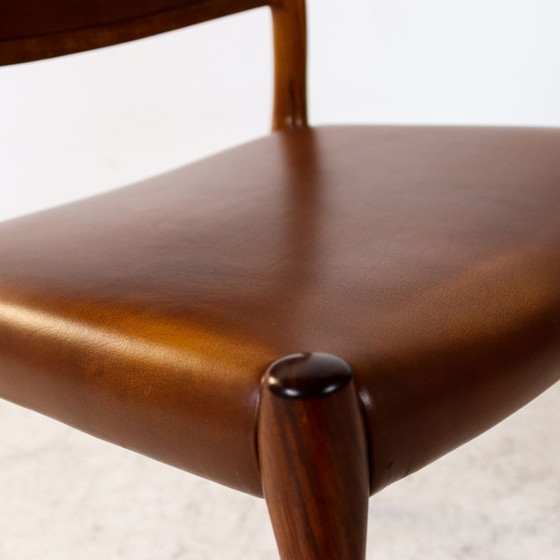 Image 1 of Niels Möller Model 80 rosewood chairs 1960s